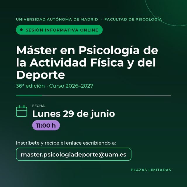 Publicación 1 de Instagram del máster
